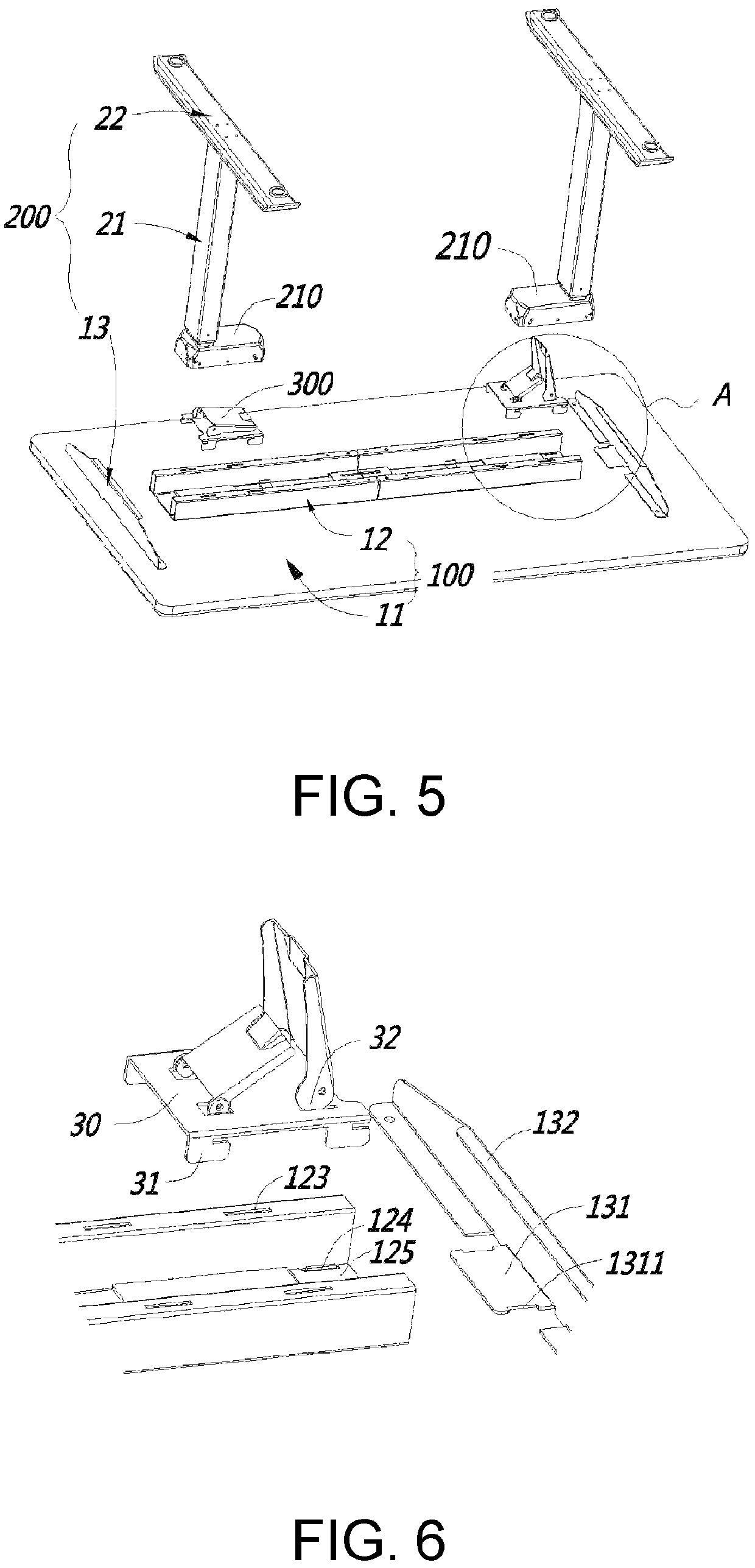 Modularized fast assembly lift desk and fast assembly method therefor