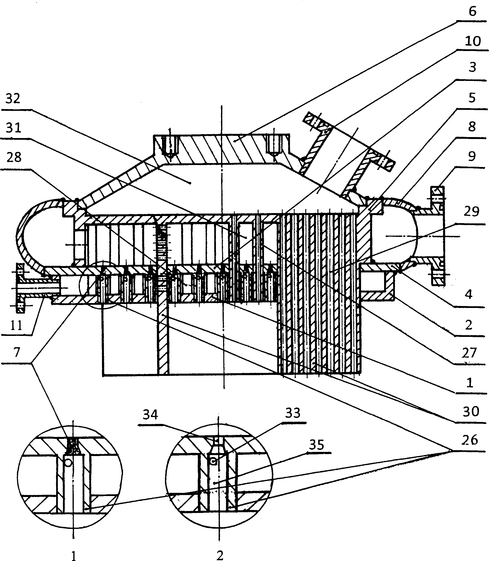 Rocket thrust chamber with fuel switching function and supply system of rocket thrust chamber