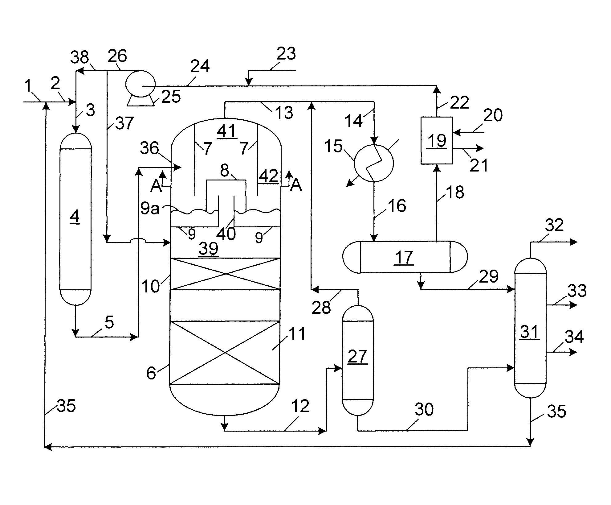 Process for hydrocracking a hydrocarbon feedstock