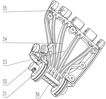 Bionic manipulator driving structure and driving method