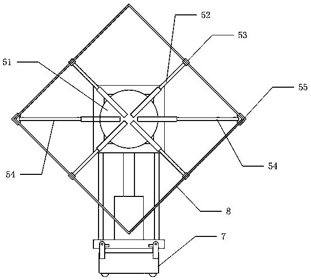 Molecular sieve filling auxiliary overturning device