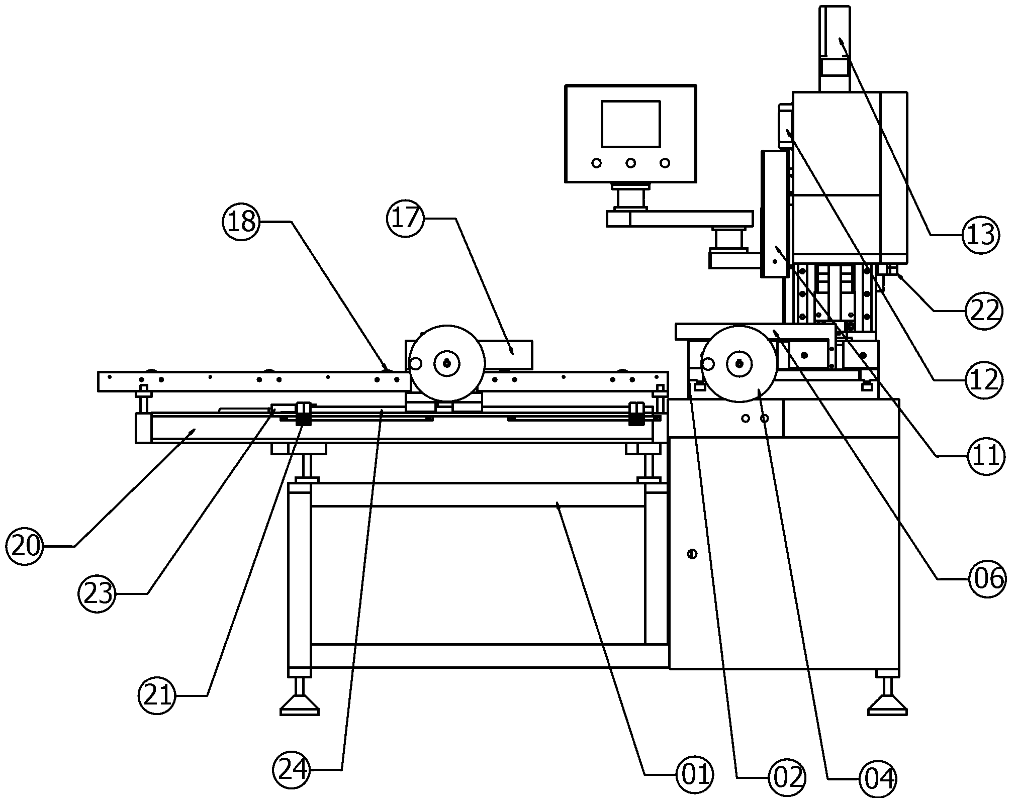 Table type electric circular sawing machine