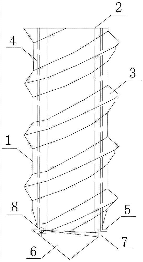 An end-supported threaded soil-squeezing pile-forming equipment and a pile-forming construction method