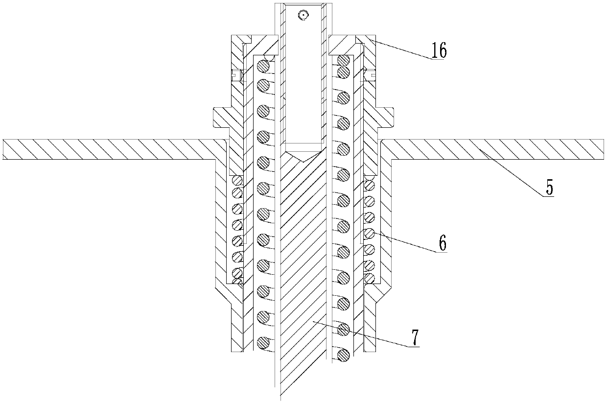 Front hand wheel locking linear separation electromagnetic separation mechanism with floating function