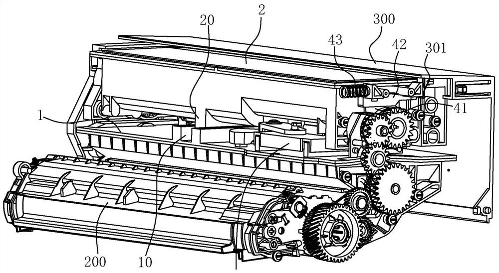 Toner bin opening and closing structure of split type toner cartridge