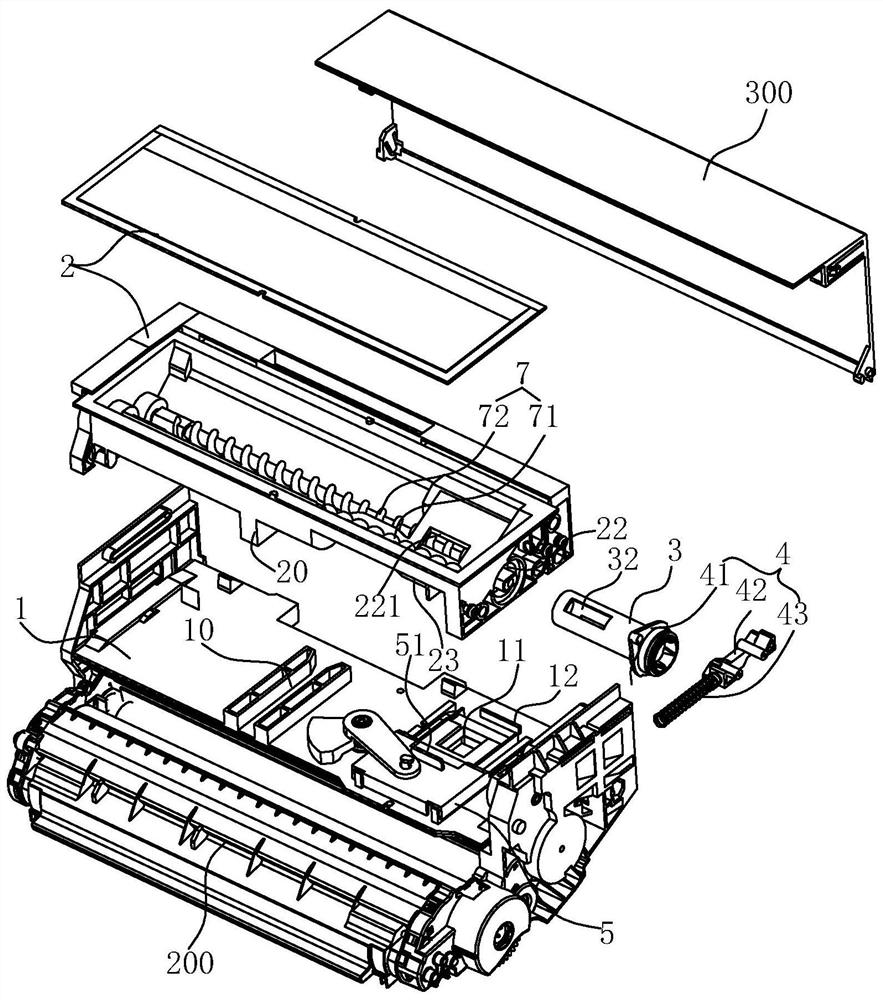 Toner bin opening and closing structure of split type toner cartridge