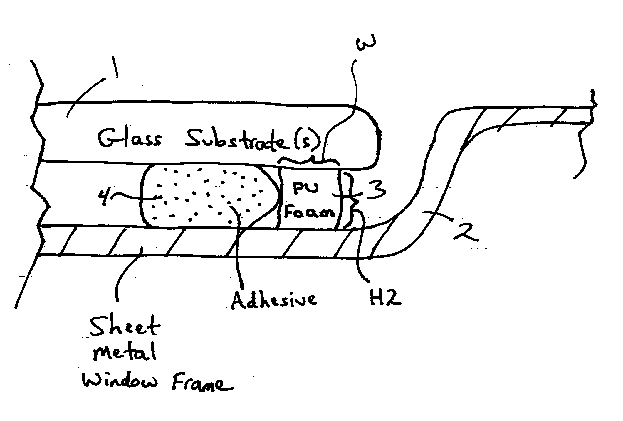Vehicle window unit with foam based seal and corresponding method