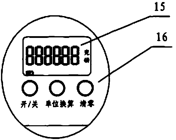 Egg beating machine with electronic scale