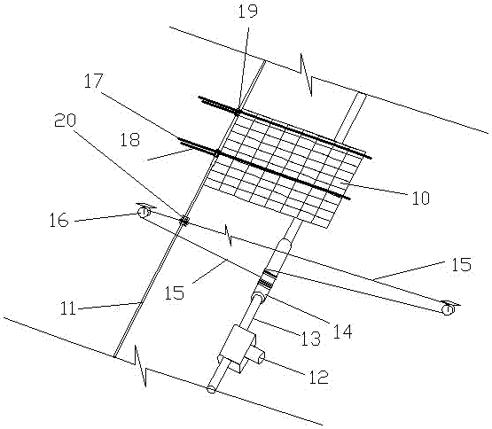 Large-area shading device of tea gardens based on photovoltaic panel power generation