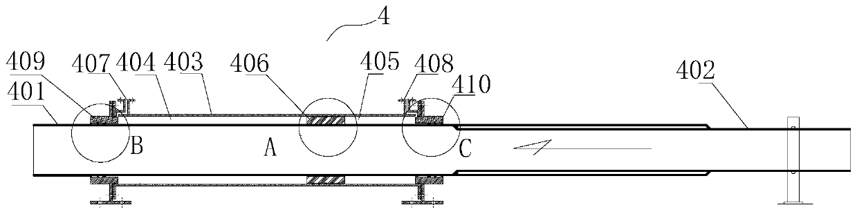 Telescopic concrete pump pipe assembly