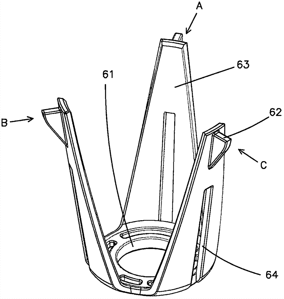 Center pipe fixation member