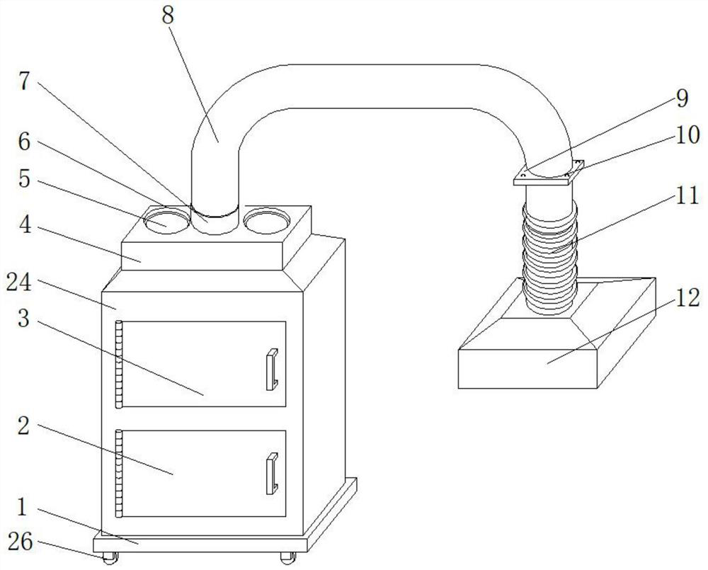 Dust removal device for rubber-plastic cable processing