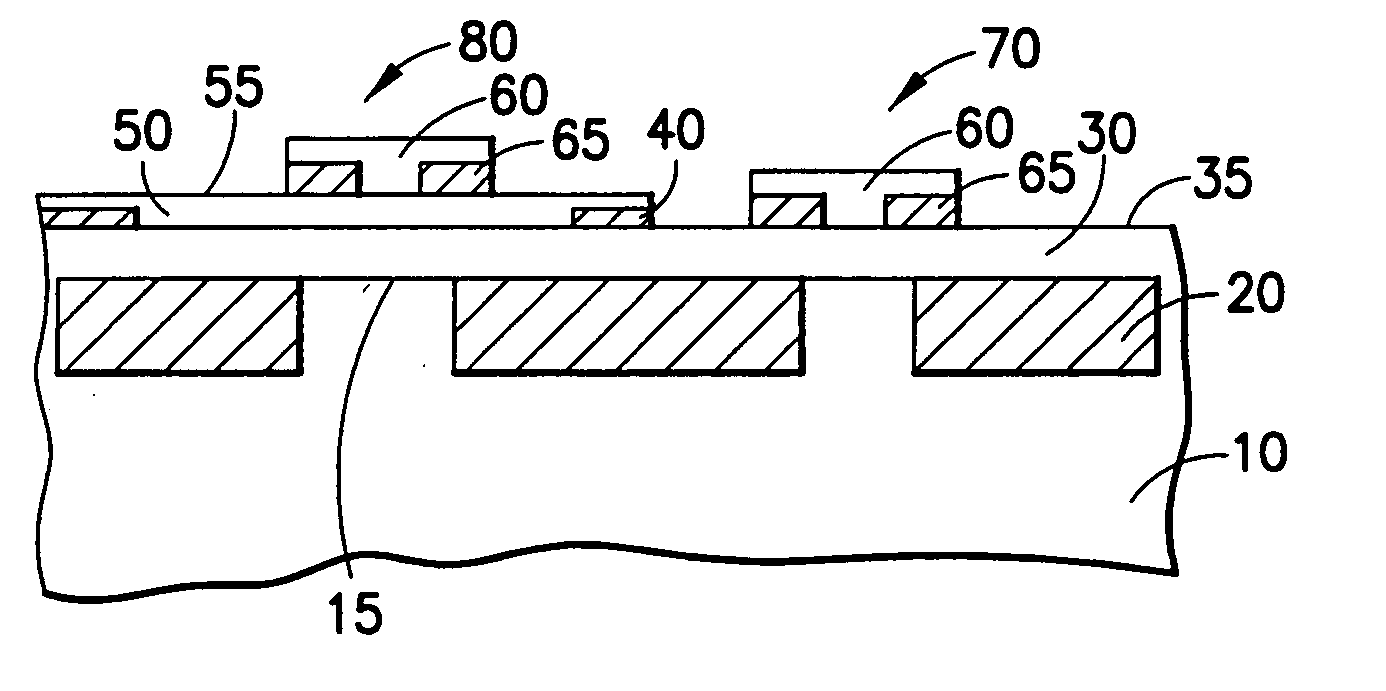 Bipolar structure with two base-emitter junctions in the same circuit