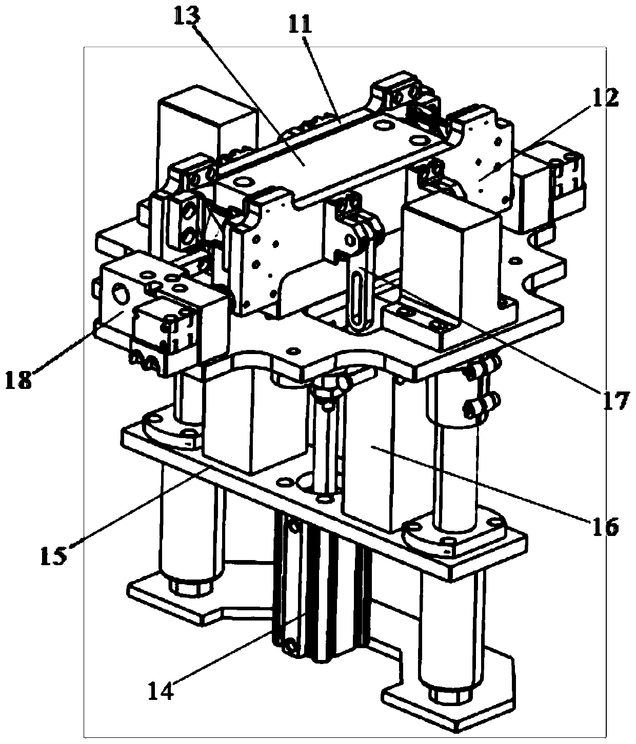 Shell product full-automatic pressing connecting and assembling mechanism