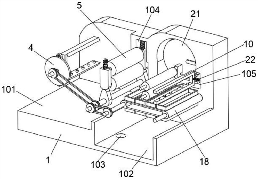 An air-drying and sterilizing device for spinning products