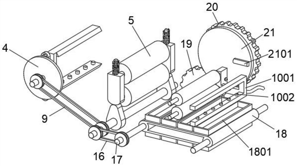 An air-drying and sterilizing device for spinning products