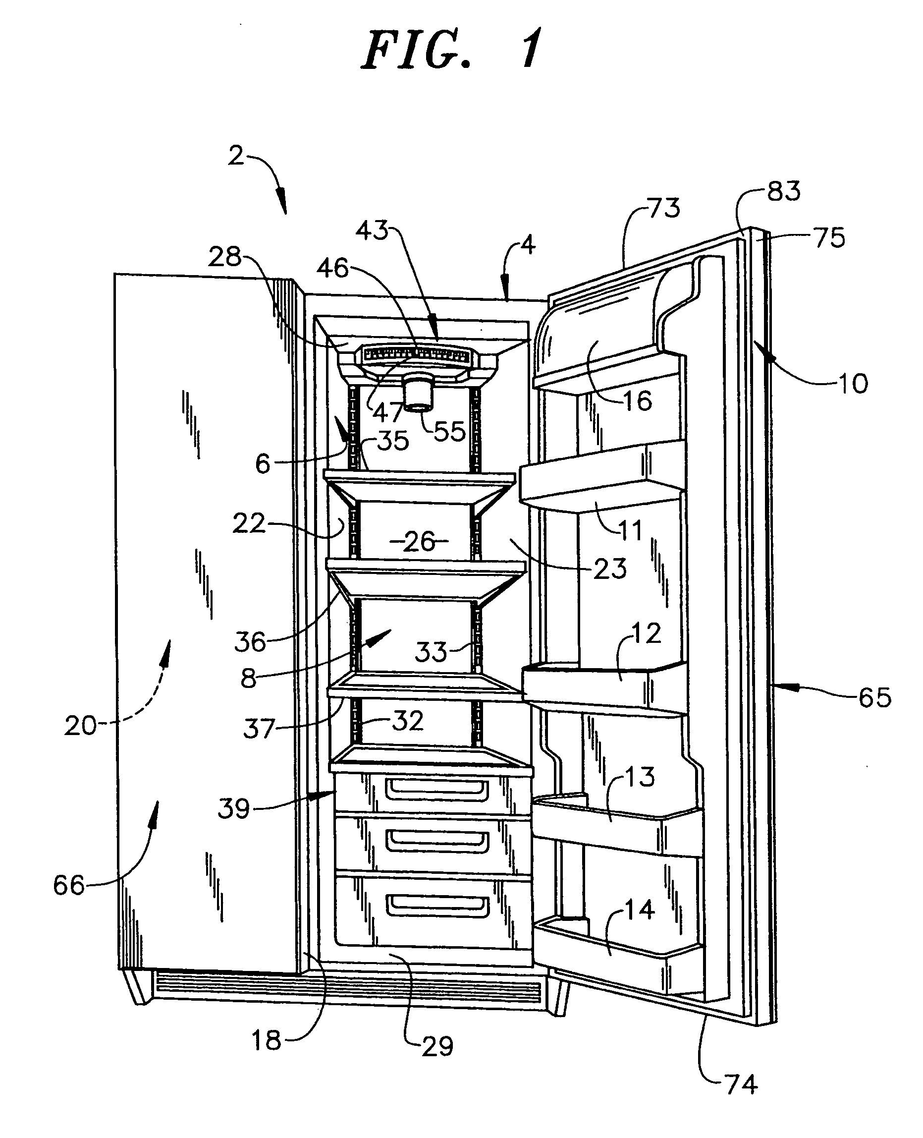 Kitchen appliance having floating glass panel