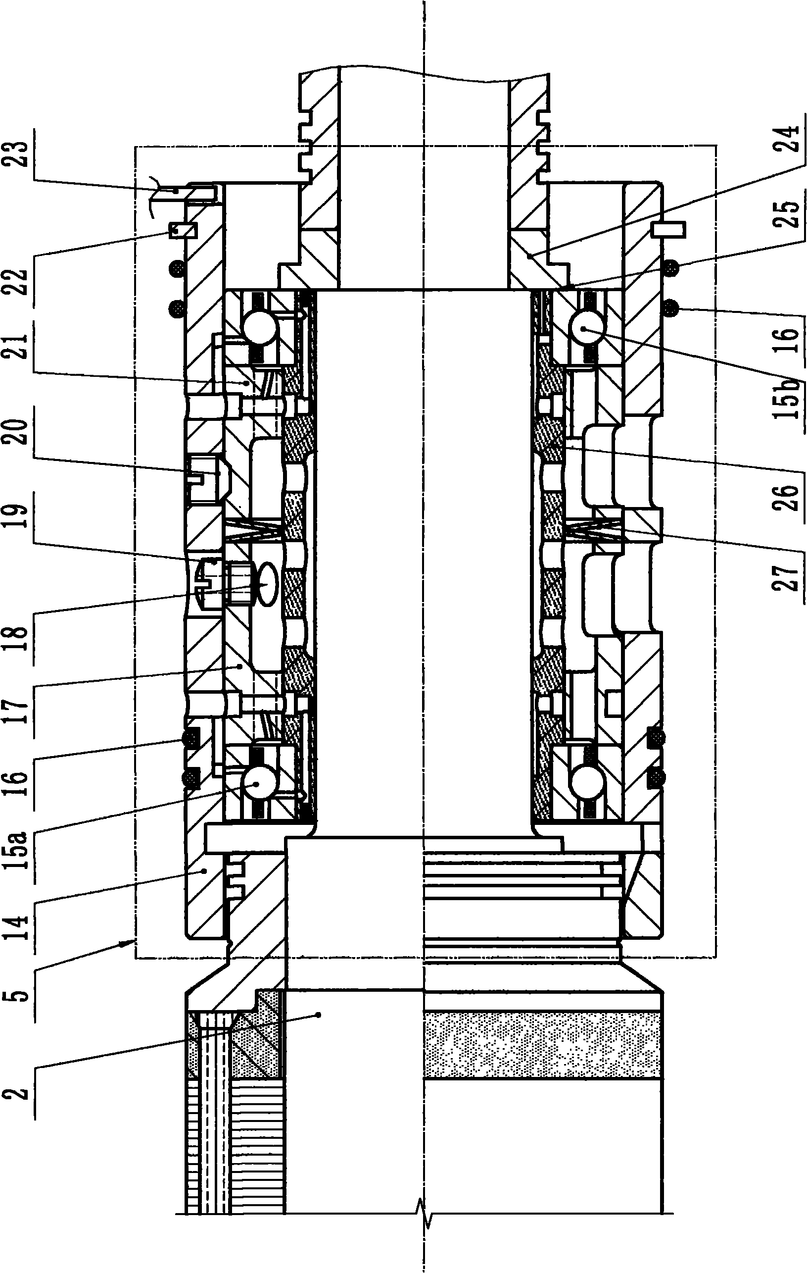 Rotor supporting structure of high speed electric rotary machine and rotary machine