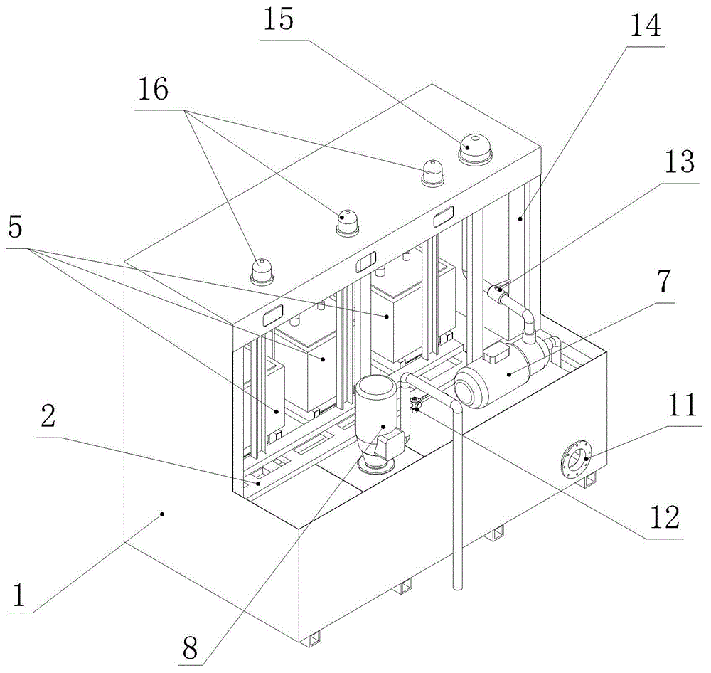 Cutting fluid purifying apparatus capable of treating residues on line