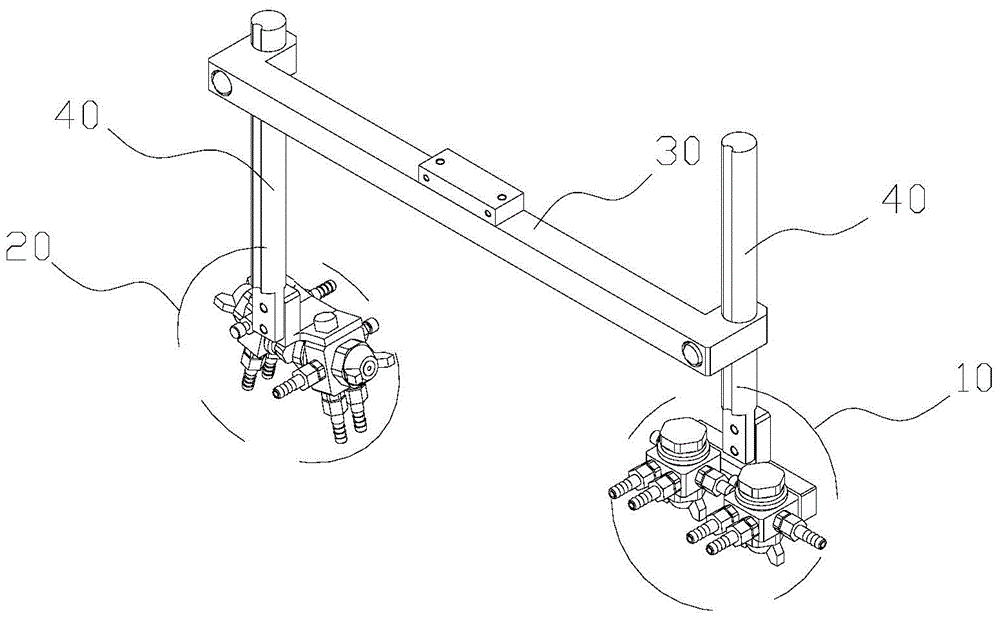 A fully automatic spraying mechanism for mold release agent for automatic shoe-making production line