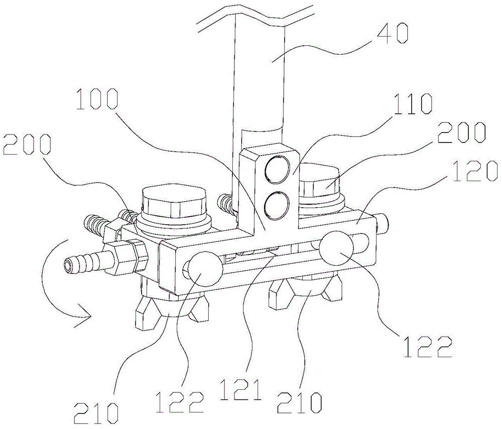 A fully automatic spraying mechanism for mold release agent for automatic shoe-making production line