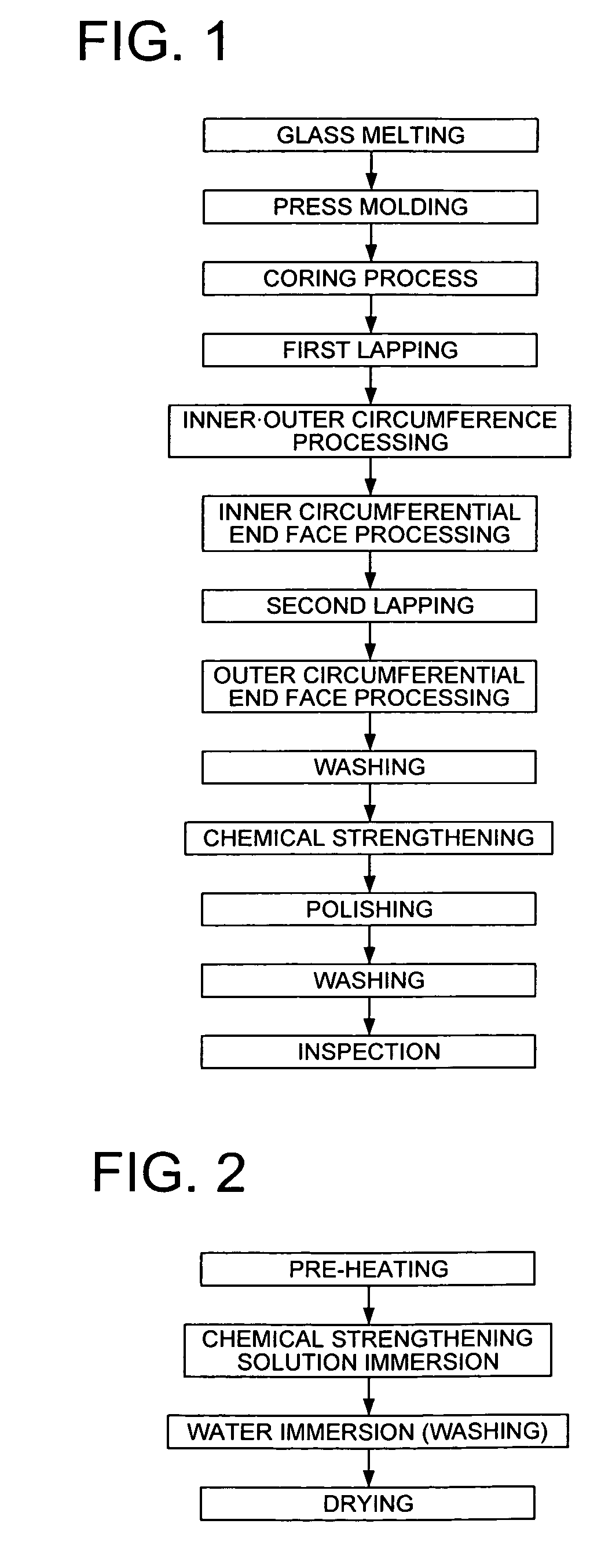 Method of manufacturing glass substrate for recording medium, glass substrate for recording medium, recording medium and holding jig