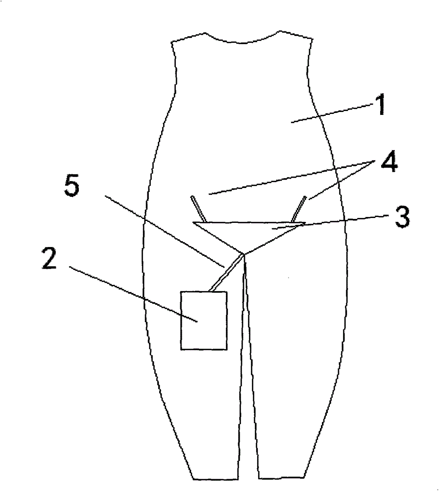 Anti-pilling and anti-fluffing garment with urine storage bag