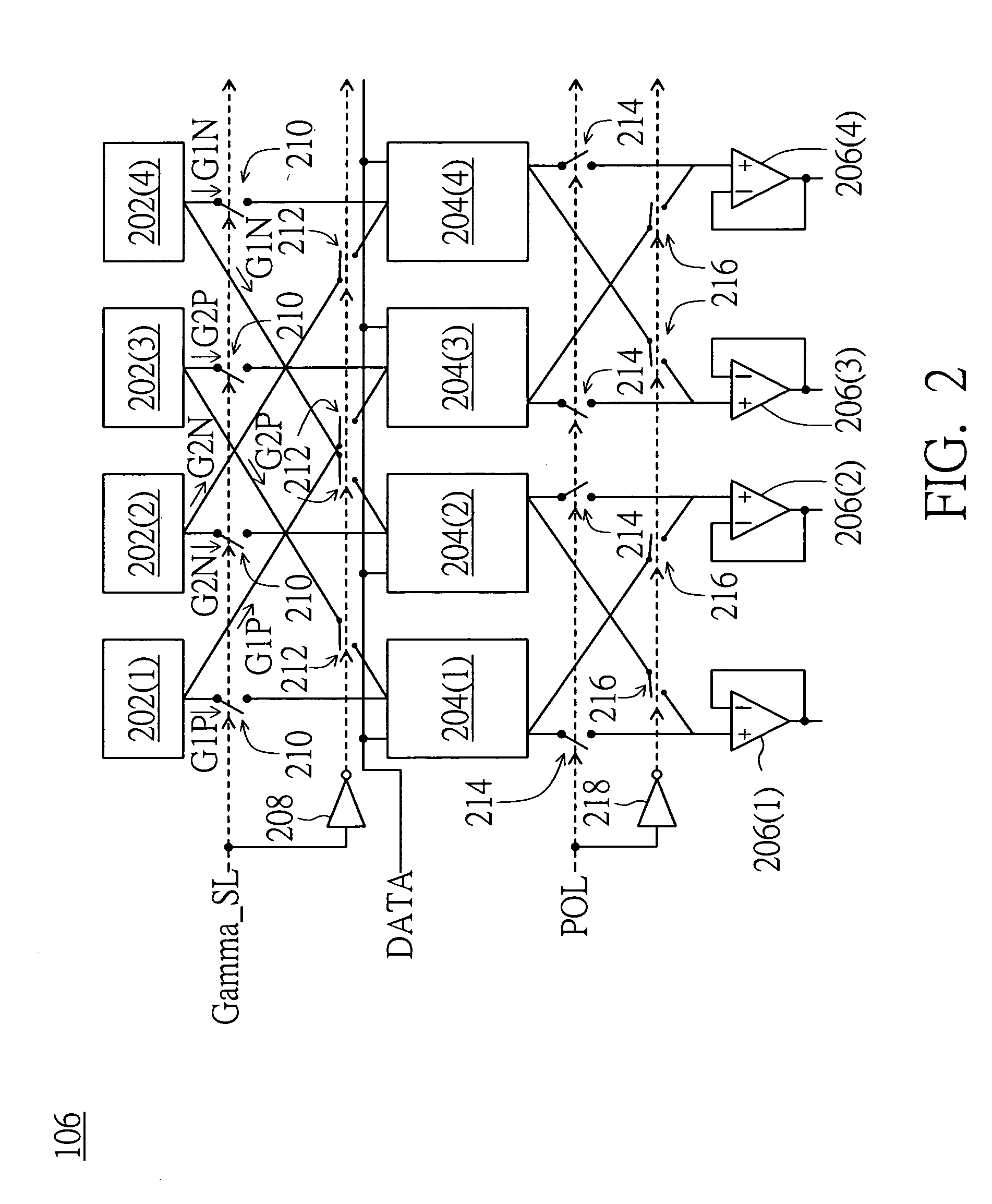 Data driver using a gamma selecting signal, a flat panel display with the same and a driving method therefor