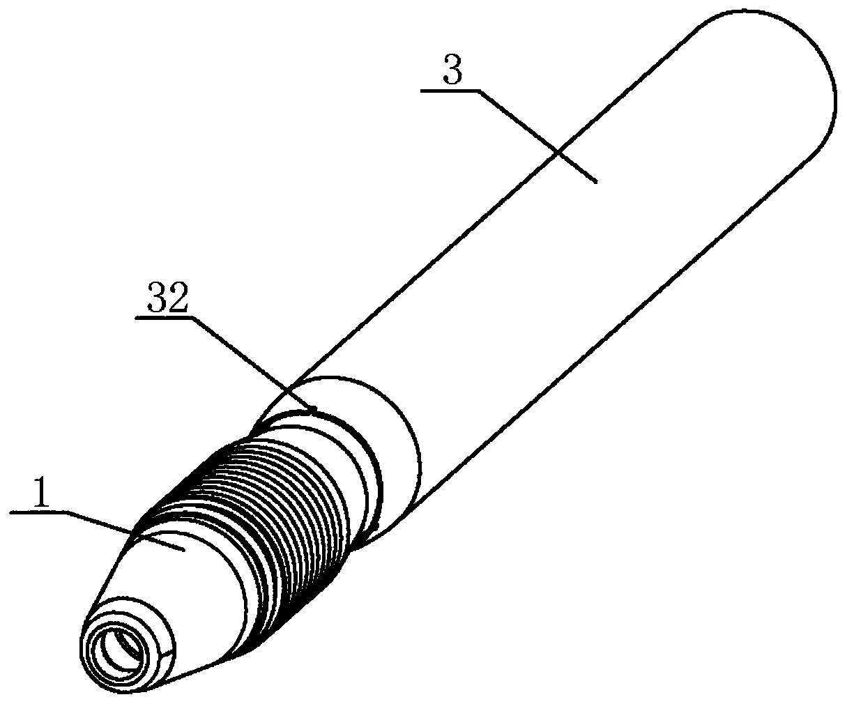 Torsion clamping pen