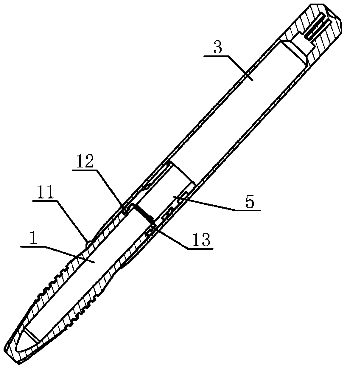 Torsion clamping pen