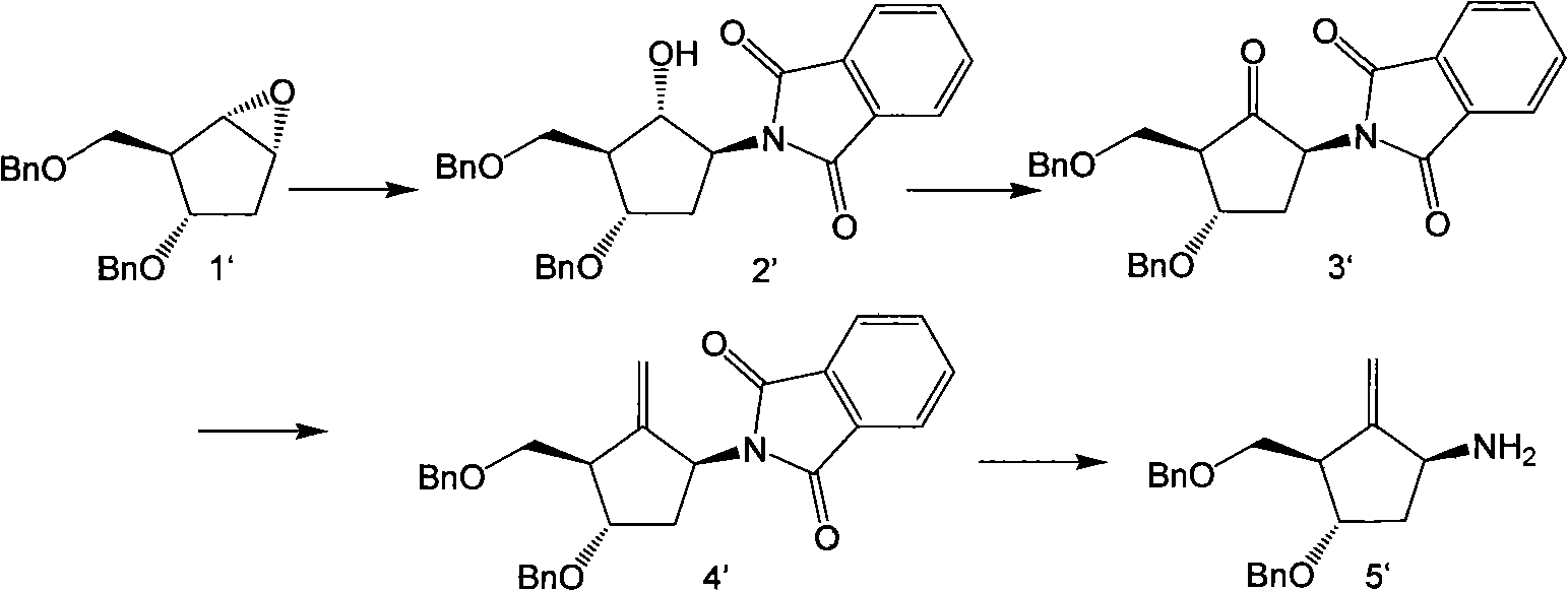 Entecavir midbodies and synthesis method