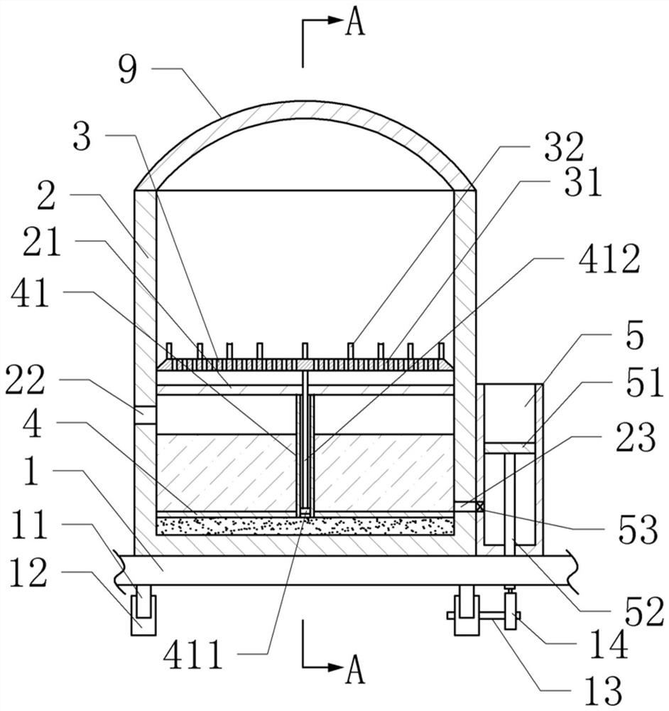 A cleaning and disinfection device