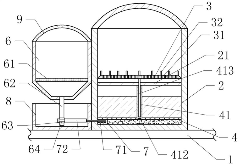 A cleaning and disinfection device