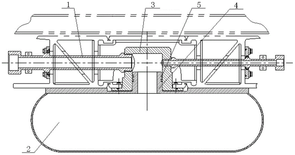 Urban rail vehicle and air spring air way connecting device thereof