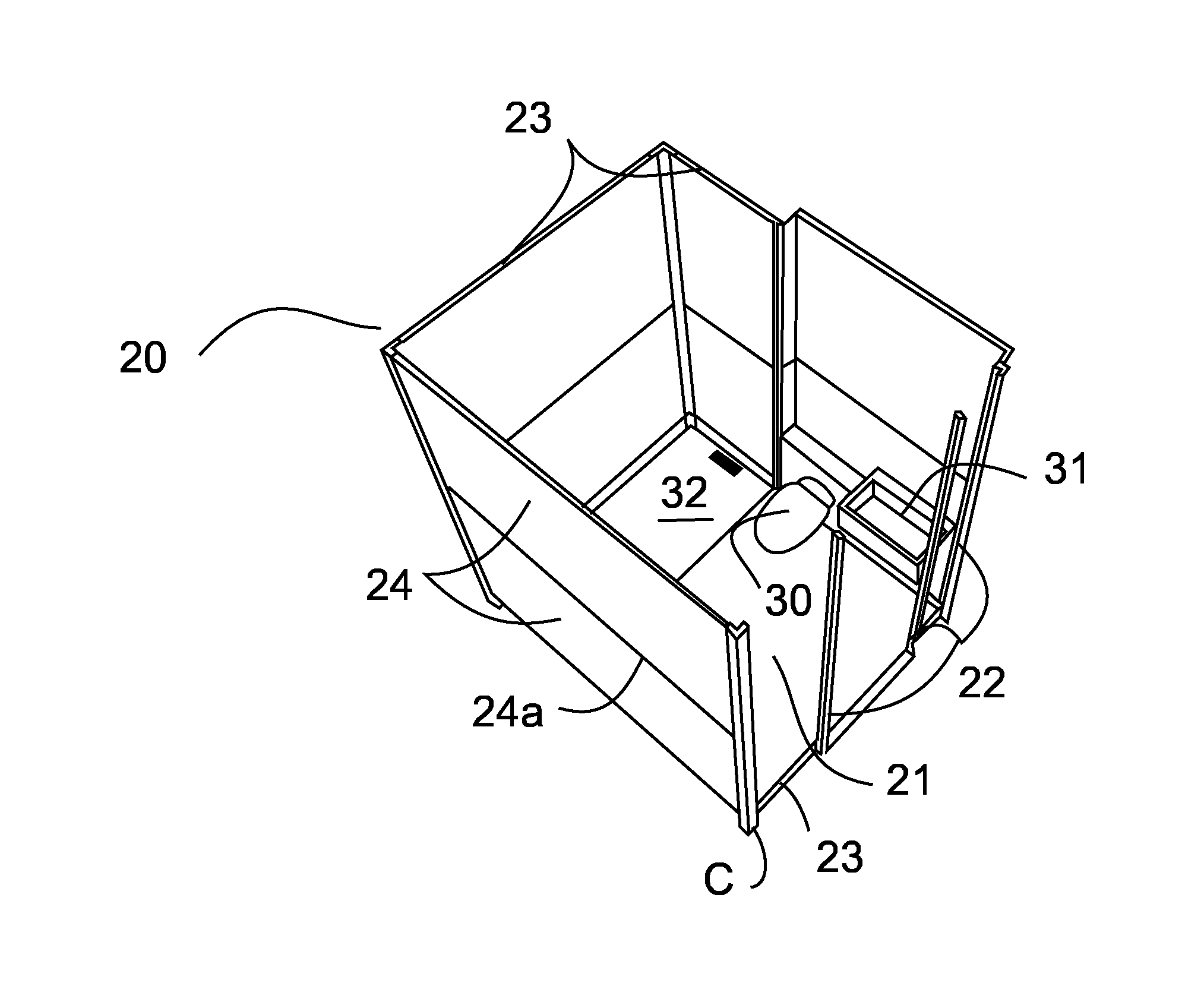 Arrangement for attaching panels to support structures, a construction support structure and fastening means, and their use in modular building elements