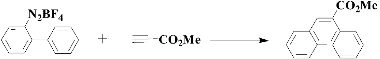 Method for synthesizing pharmaceutical intermediate phenanthrene compound under a kind of diisopropylamine environment