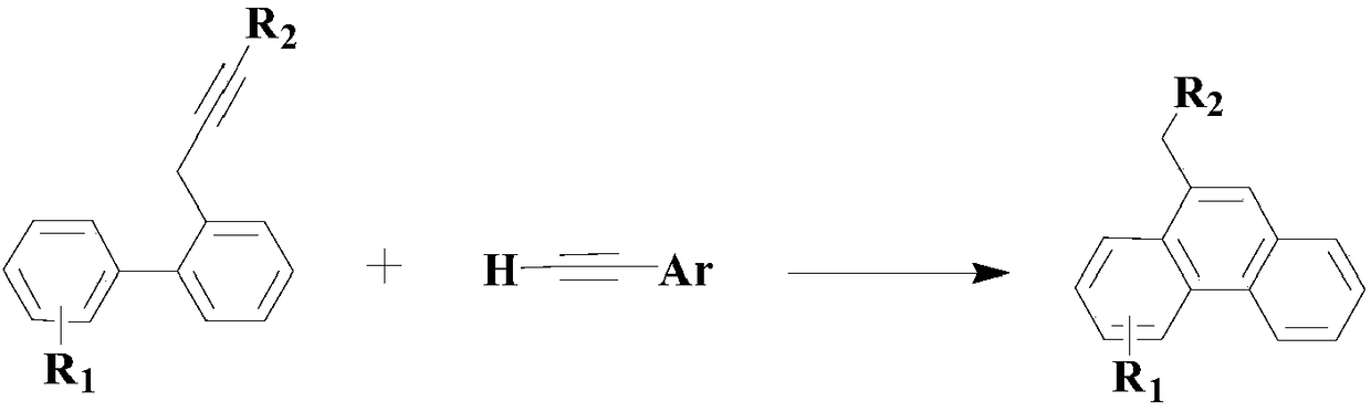 Method for synthesizing pharmaceutical intermediate phenanthrene compound under a kind of diisopropylamine environment