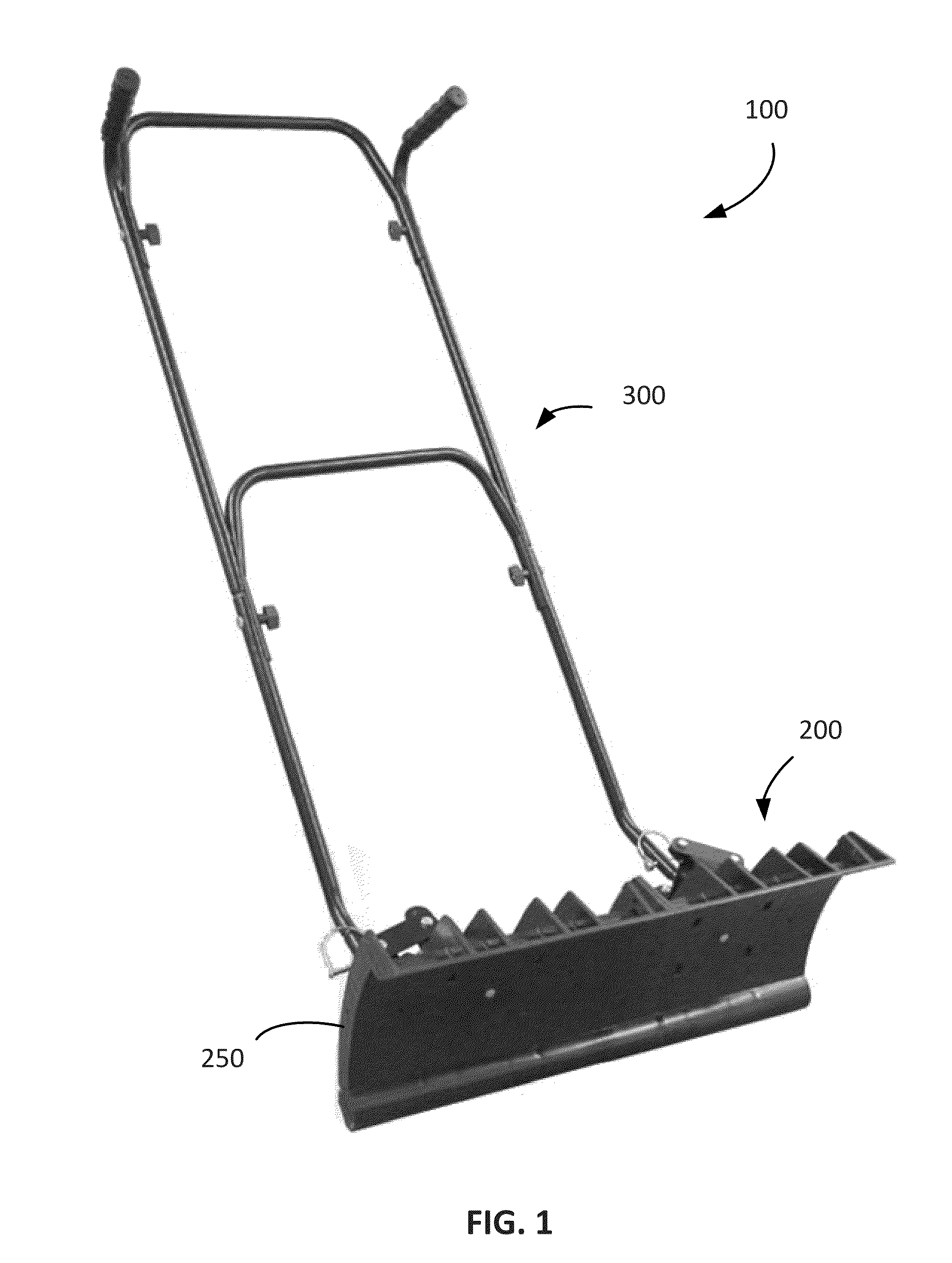Shovel assembly adn method of assembly thereof