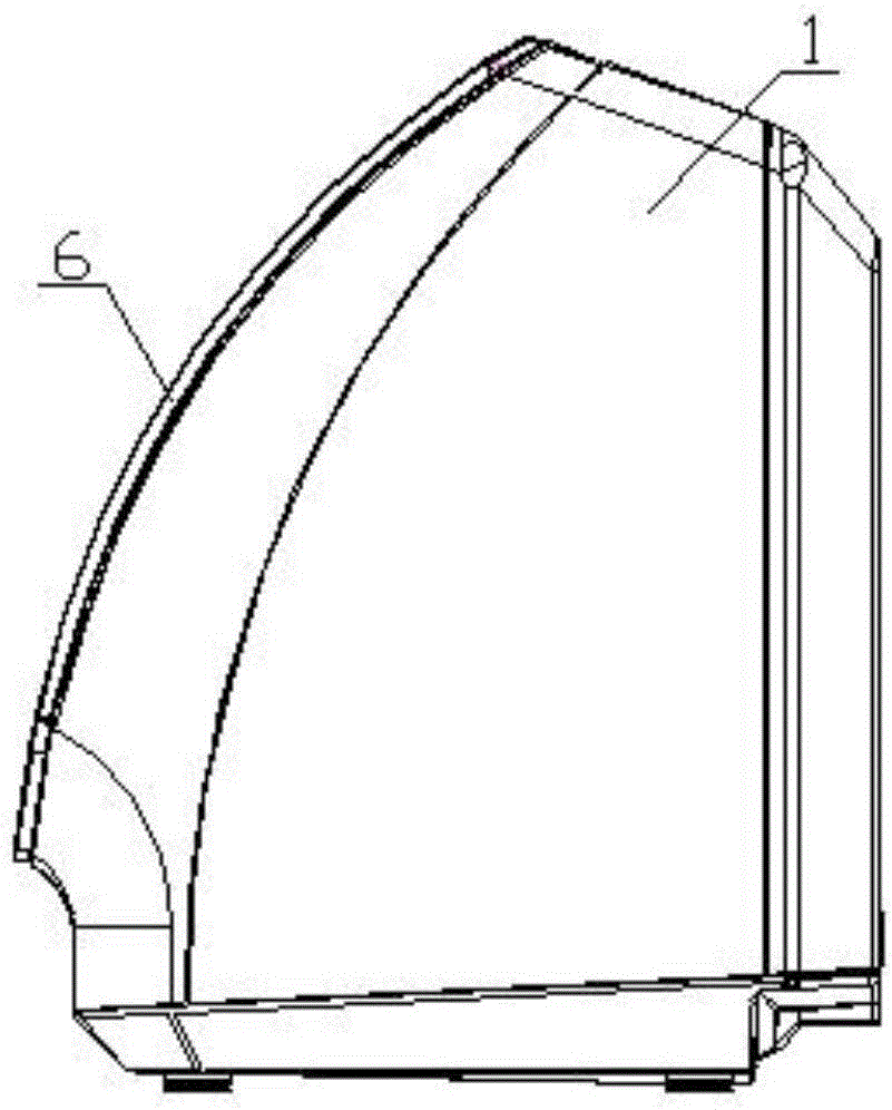 Door body structure of dish-washing machine and dish-washing machine