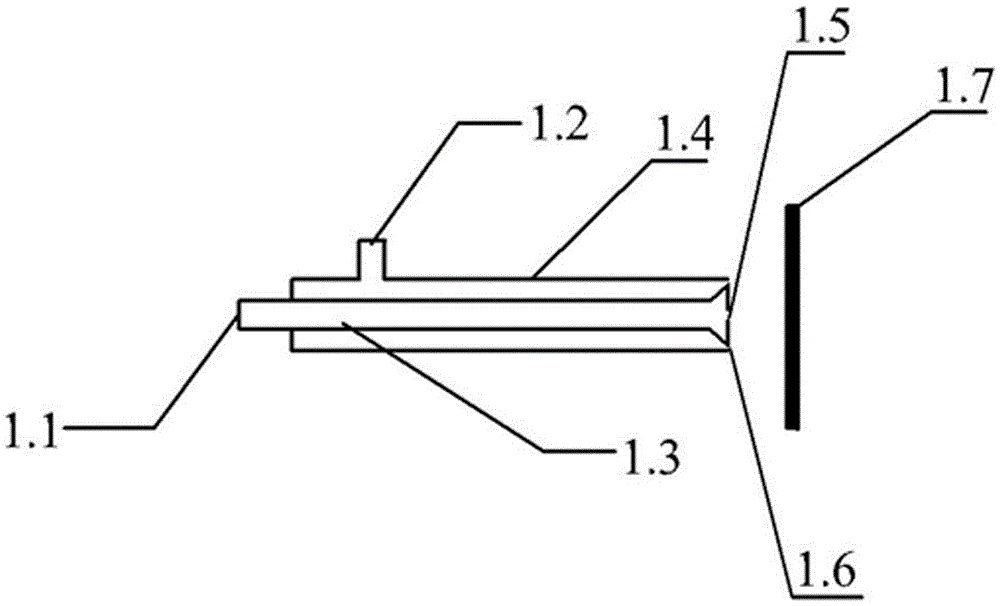 Single reflection-ring nozzle impinging flow structure and rotating packed bed device