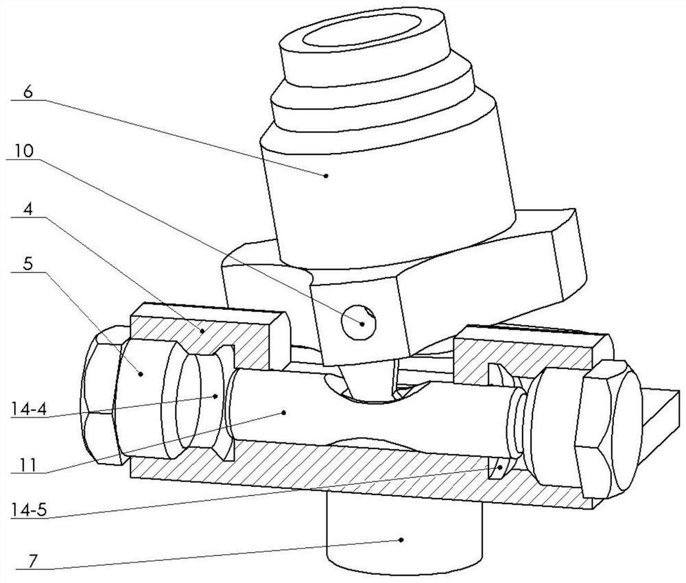 Gas-driven guided missile swing nozzle