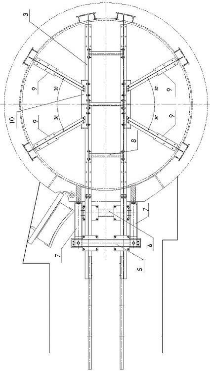 Easily detachable water turbine maintenance platform