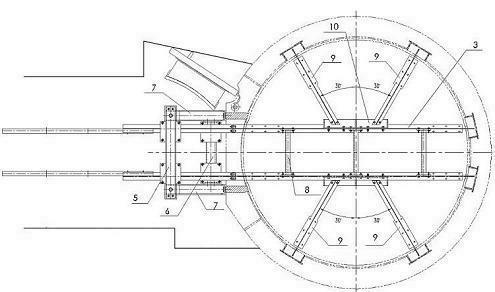 Easily detachable water turbine maintenance platform