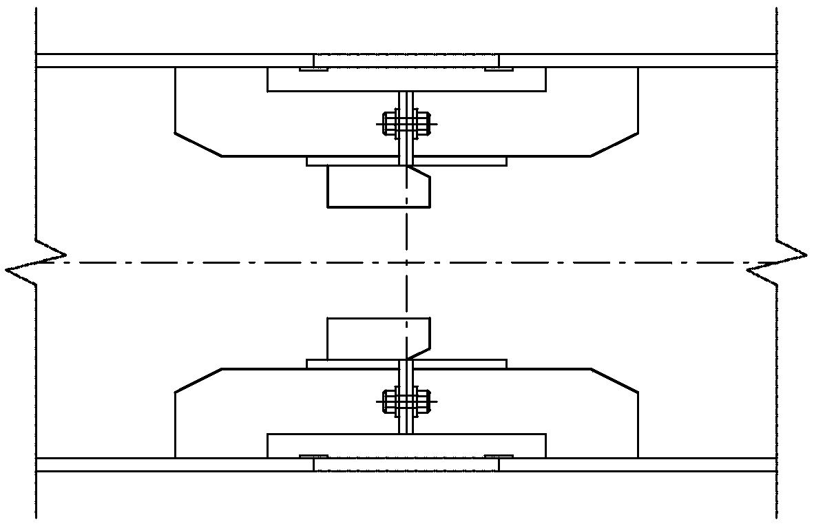 On-site horizontal splicing method of steel tube arch