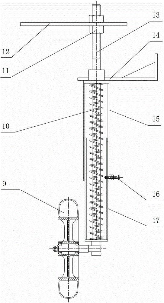 An automatic depth-limiting device for a peanut combine harvester