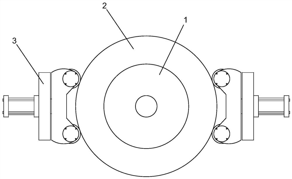 Copper material straightening variable-frequency roller with brakes