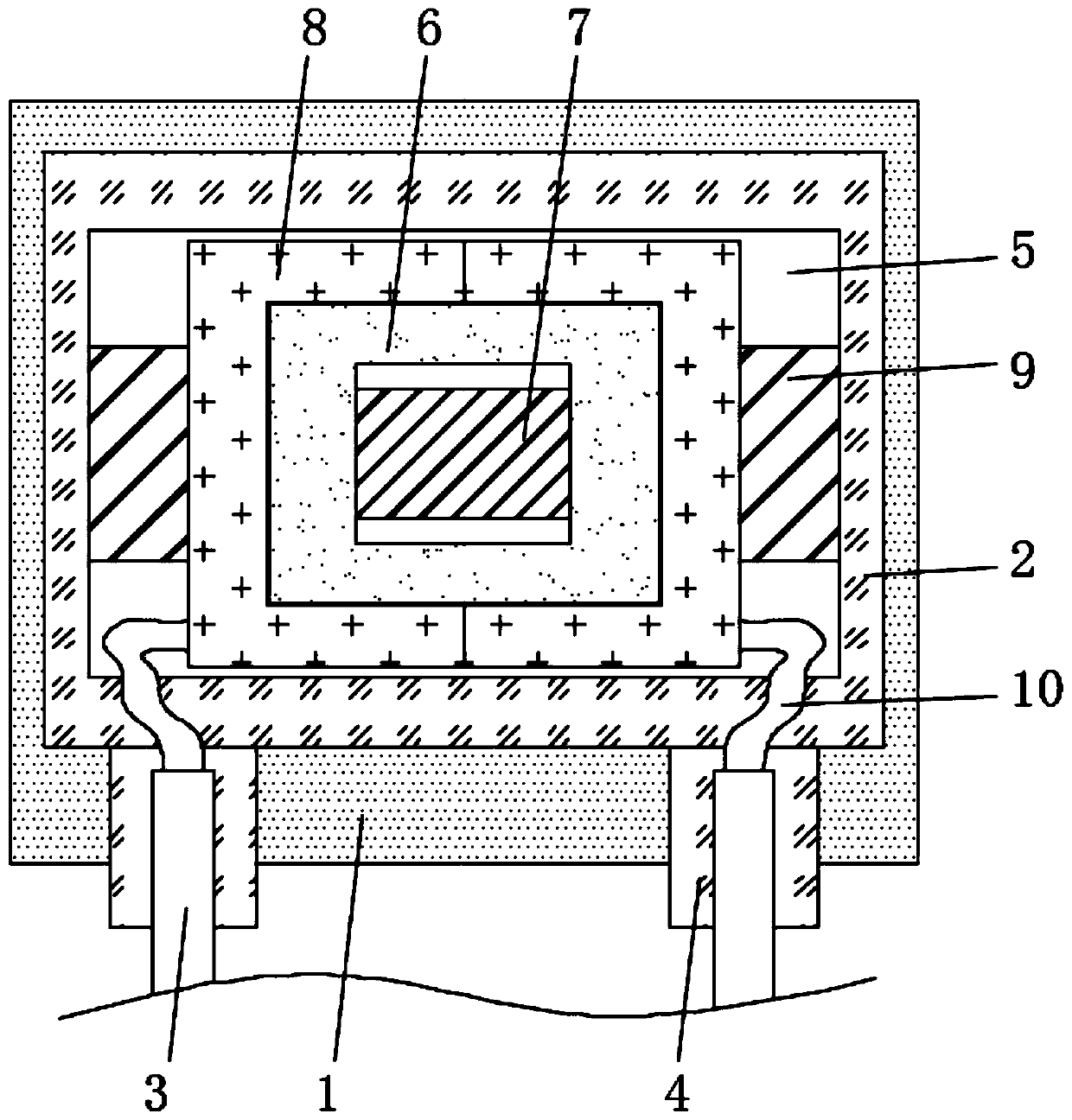 Small thermal link with double insulators