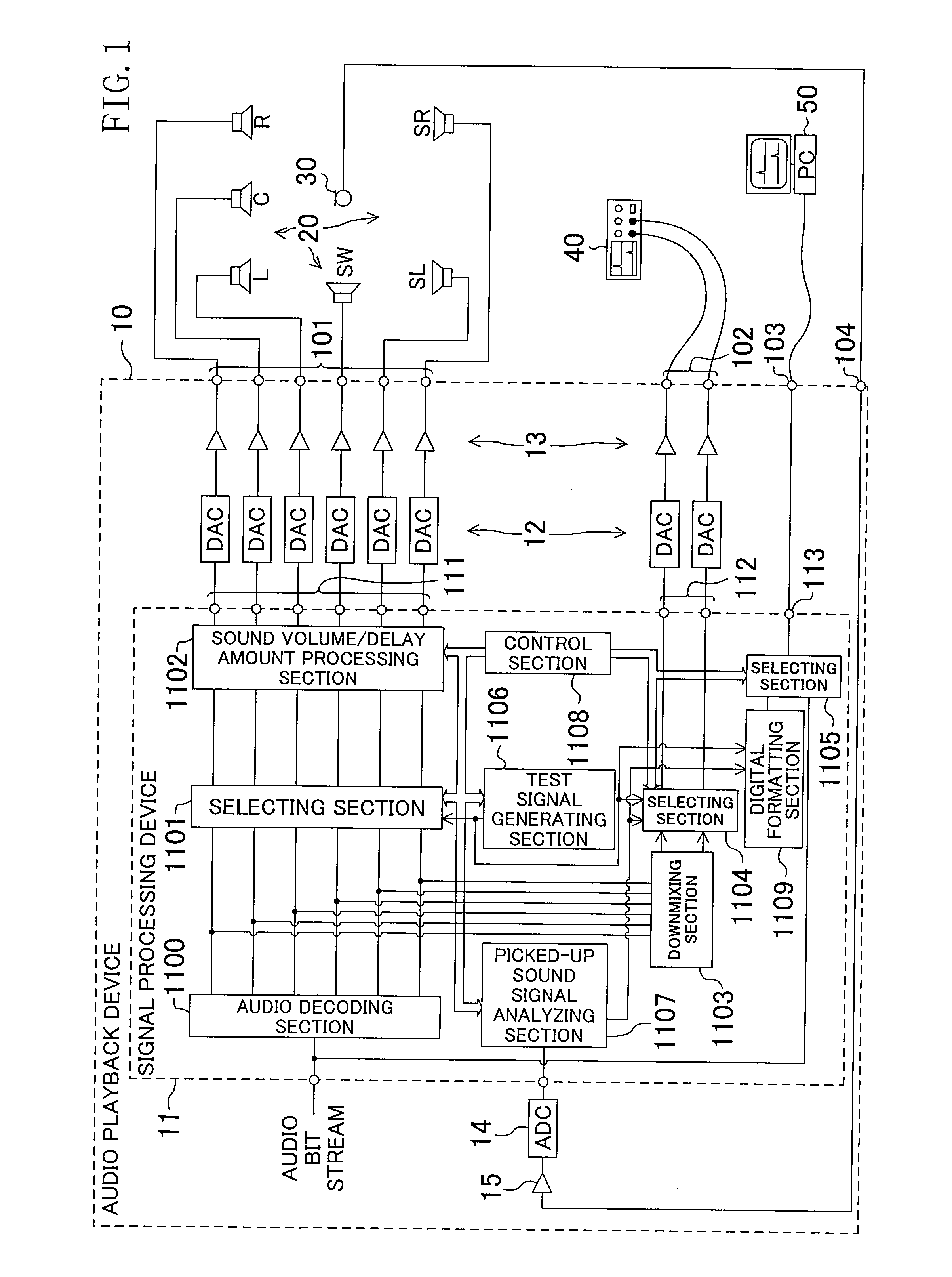 Signal processing device and audio playback device having the same