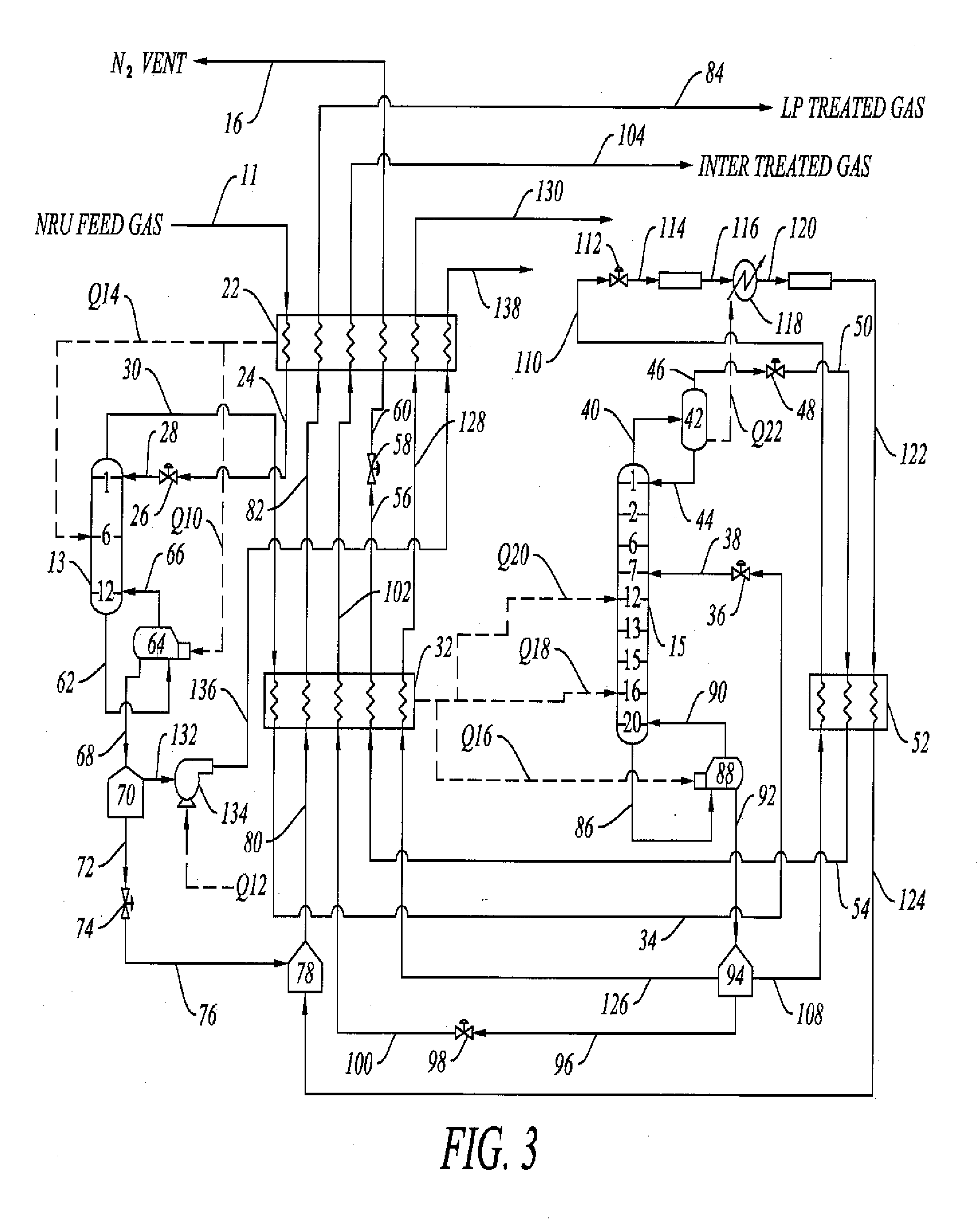 Two Step Nitrogen and Methane Separation Process