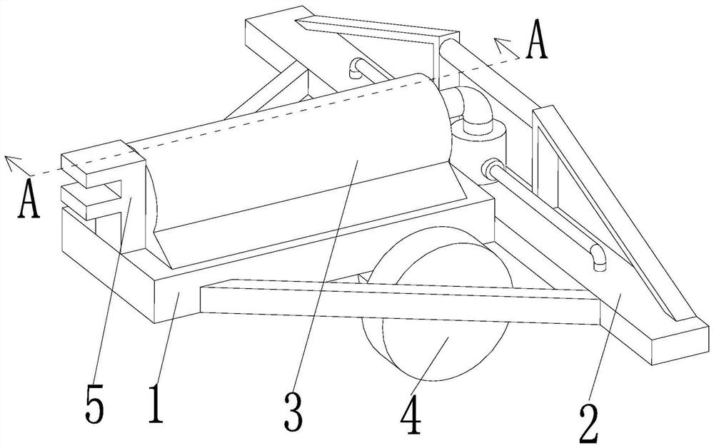 A plant protection spraying device for agricultural planting